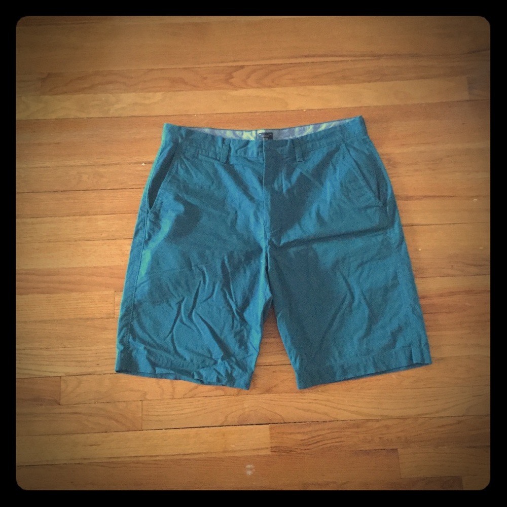 Men's J. Crew Green/Teal Club Short size 35